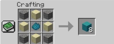 Cyan Concrete Minecraft Crafting Guide