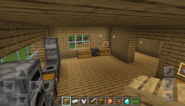 Minecraft bedroom ideas in game