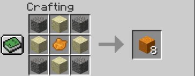 Orange Concrete Minecraft Crafting Guide