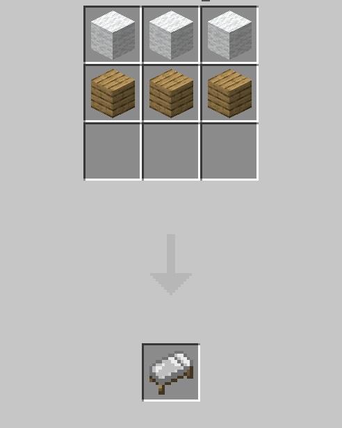 Minecraft bed crafting guide